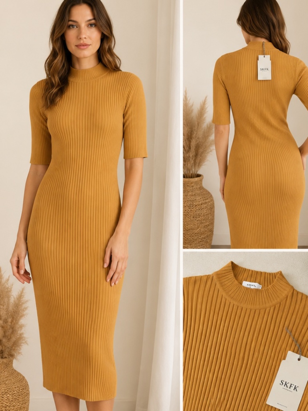 NWT | SKFK | Beautiful Ribbed Knit Dress | Size Medium